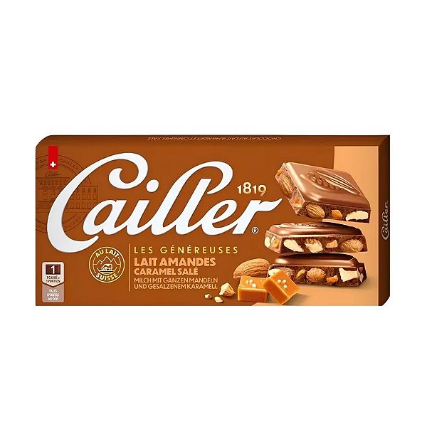 Chocolate Cailler com Amendoas e Caramelo Salgado 200g