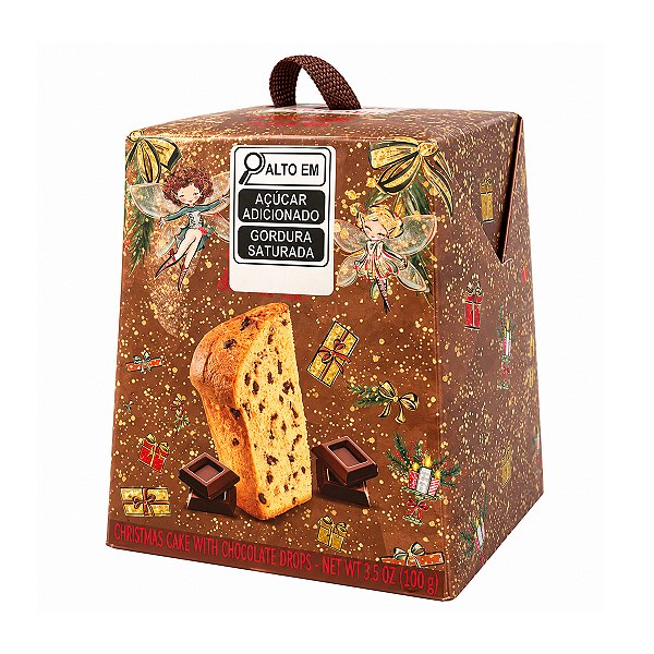Mini Panettone com Gotas de Chocolate Virginia 100g