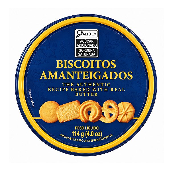 Lata de Biscoitos Amanteigados Mr. Bectors 114g