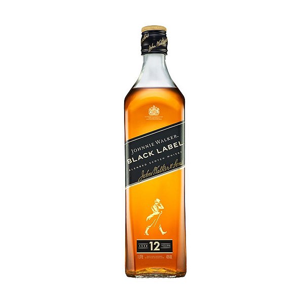 Whisky Johnnie Walker Black Label 12 anos Sem Cartucho 1L