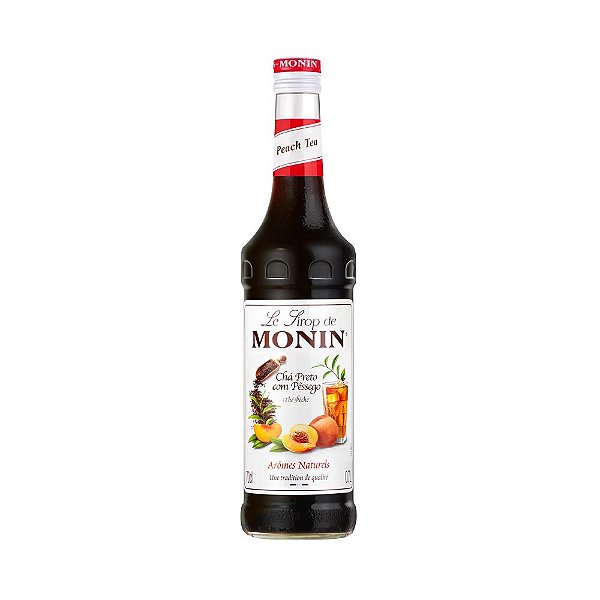 Xarope de Cha Preto Com Pessego Monin 700Ml
