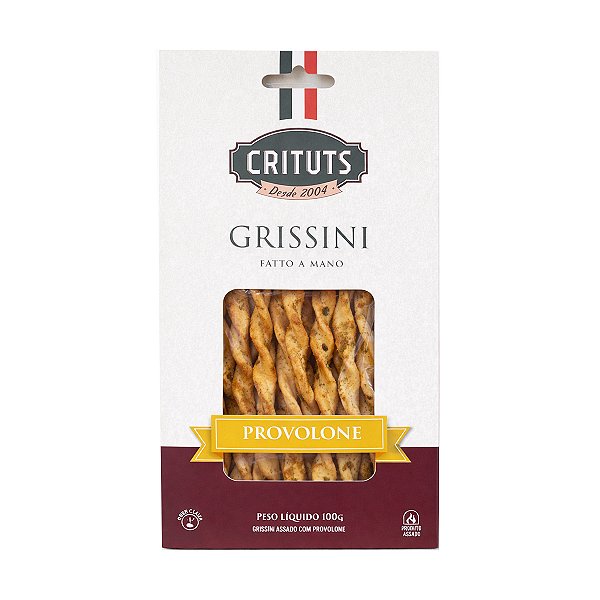 Grissini Crituts Sabor Provolone com Orégano 100g
