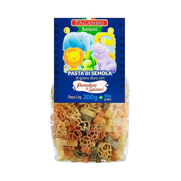 Massa Paganini Bambini Bichinhos 250g