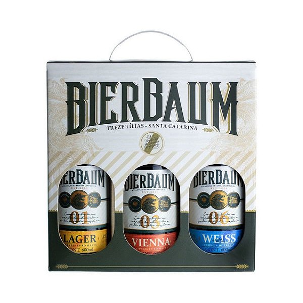 Kit Bierbaum 3 Cervejas x 600ml
