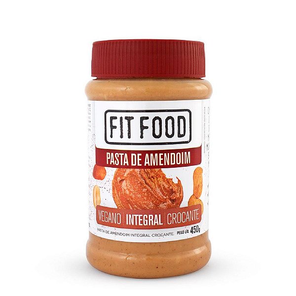 Pasta de Amendoim Integral Crocante Fit Food 450g