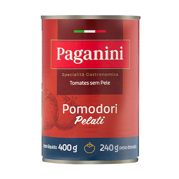 Tomate Pelado com Suco de Tomate Paganini 400g