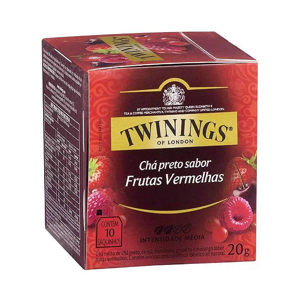 Chá Preto Twinings com Frutas Vermelhas 20g