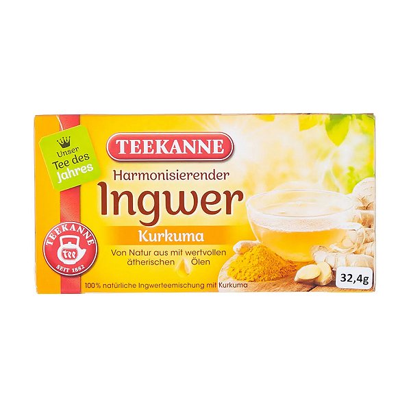 Chá de Gengibre com Curcuma e Alcaçúz Teekanne 32,4g