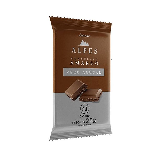 Chocolate Alpes Meio Amargo 25g