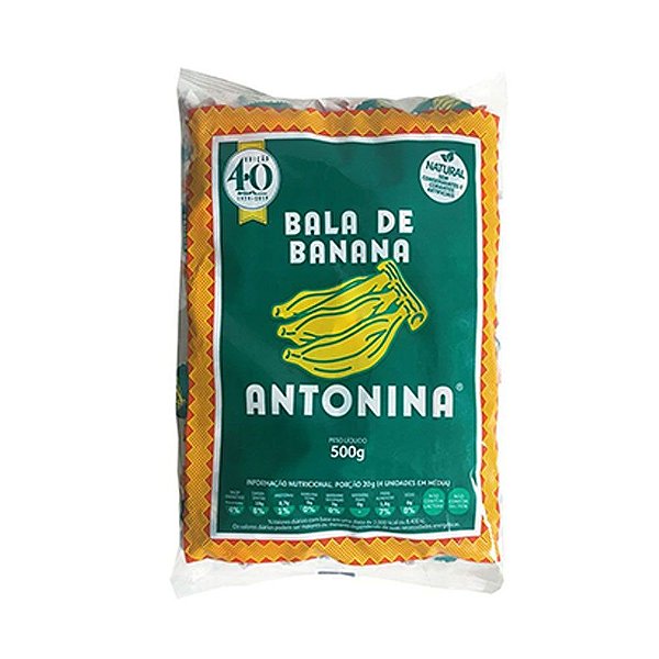 Balas de Banana Antonina 500g