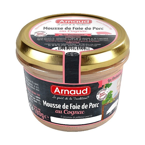 Pate de Figado Suino com Conhaque Arnaud 180g
