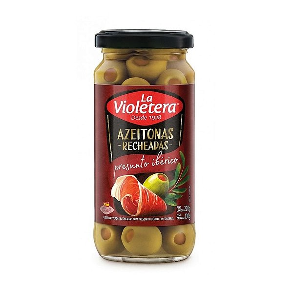 Azeitonas Recheadas com Presunto Ibérico La Violetera 130g