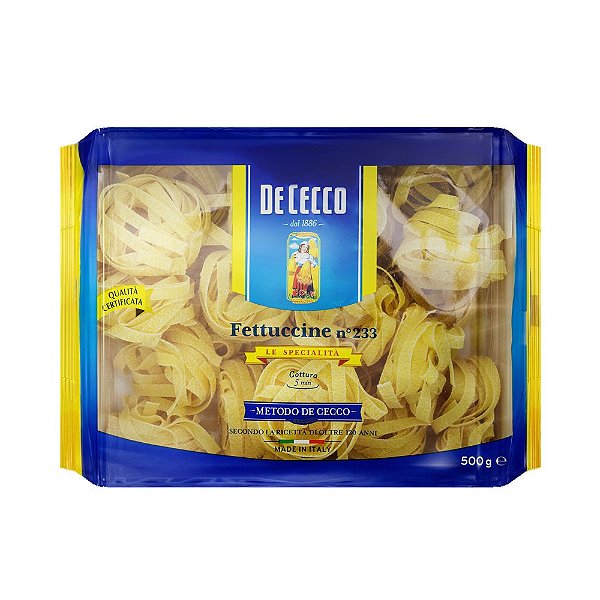 Massa Fettuccine De Cecco 500g