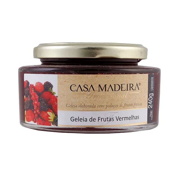 Geleia Casa Madeira de Frutas Vermelhas 240g