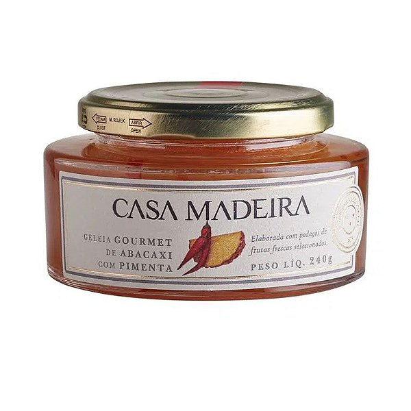 Geleia Casa Madeira Gourmet de Abacaxi com Pimenta 240g