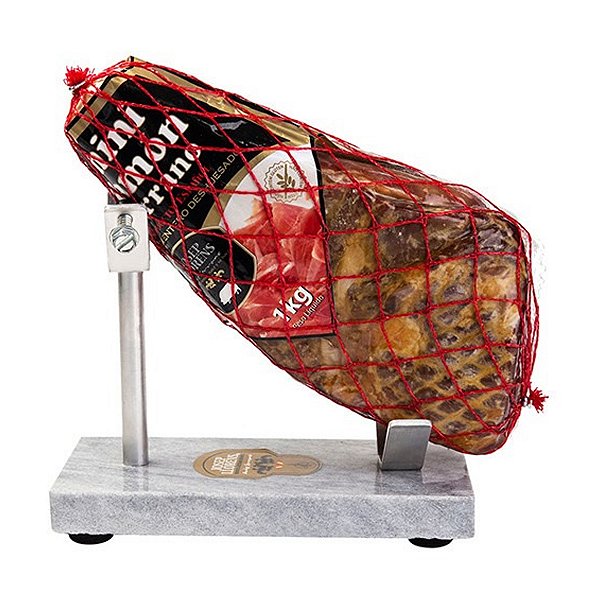 Kit Suporte em Pedra para Mini Jamon Serrano + 1 Faca Arte Serrano