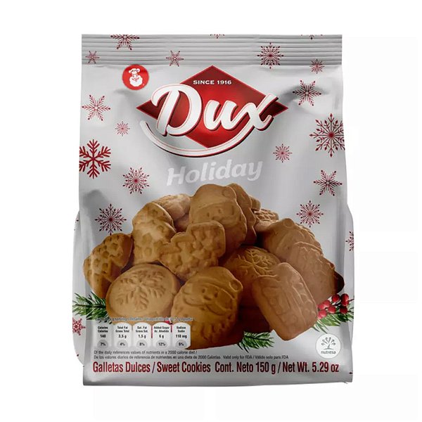 Biscoitos De Baunilha Holiday Dux Pacote 150g