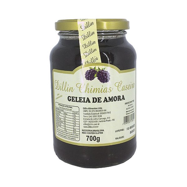 Geleia Dillin Chimias de Amora 700g