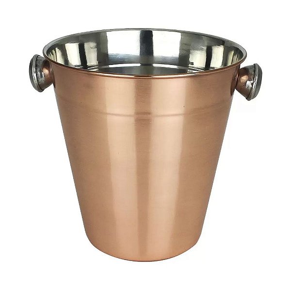 BALDE DE GELO INOX BRONZE 14CM