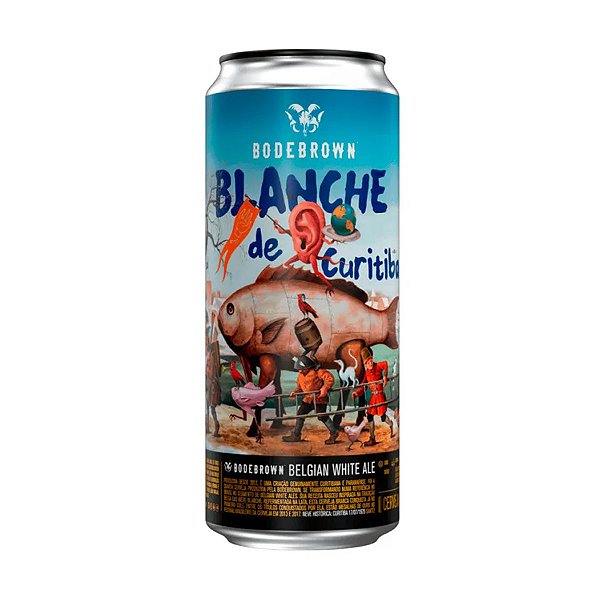 Cerveja Bodebrown Blanche de Curitiba Lata 473ml