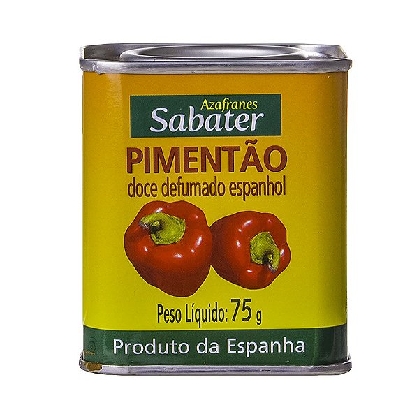 Pimentão Doce Defumado Sabater Lt 75g