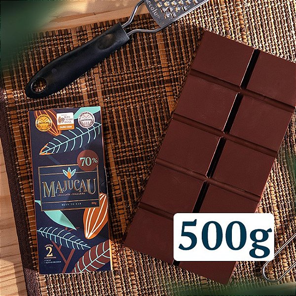 Barra 500g Chocolate 70% Cacau