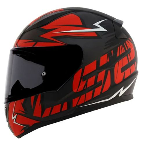 Capacete Ls2 FF353 Rapid Cromo Matte BLK/RED