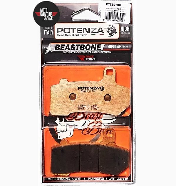 Pastilha de Freio Potenza Beastbone PTZ 501 HD Sinterizada