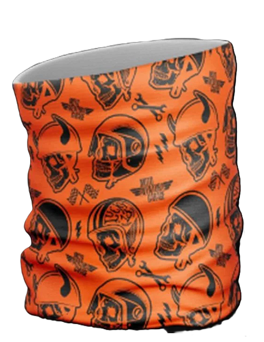 Balaclava Tubular Moto Aventura Laranja
