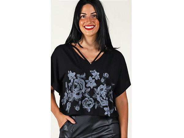 BLUSA BARRA DE FLORES