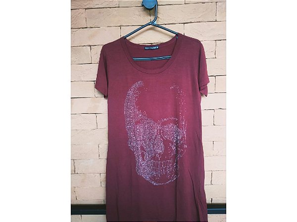 Vestido Vinho Caveira