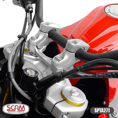 Scam Riser Adaptador Guidao F750gs 2018+ Prata Spta271