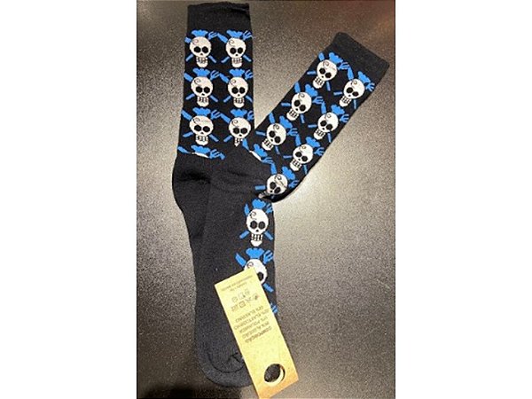 Meia Divertida Caveirinhas