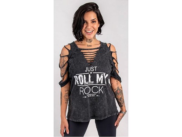 BLUSA ESTONADA JUST ROCK