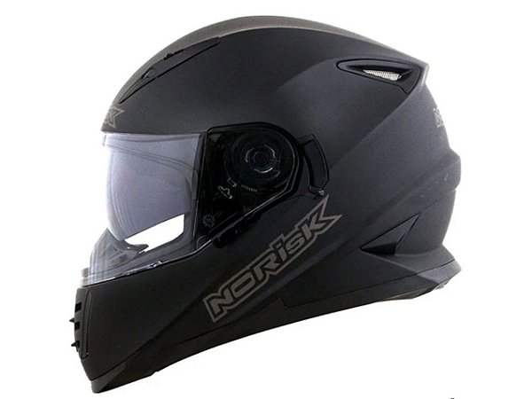 Capacete Norisk FF302 Monocolor Preto Fosco