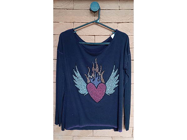 T-SHIRT FEMININA MANGA LONGA ROXA