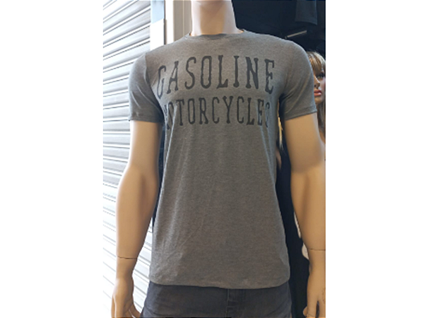 Camiseta Gasoline Motor Cycle Cinza