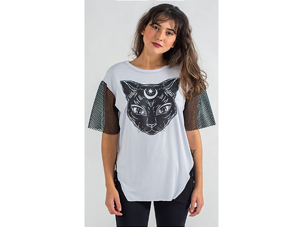 BLUSA MANGA DE TELA