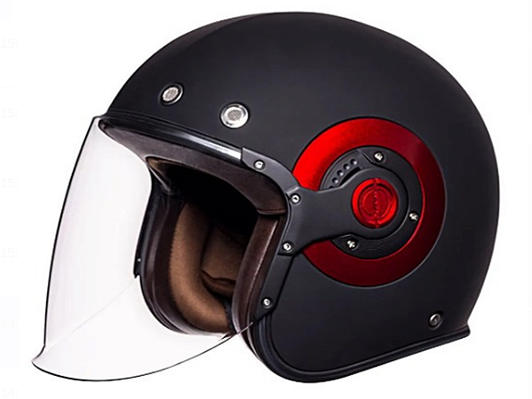 Capacete SMK Retro Jet - Preto Fosco