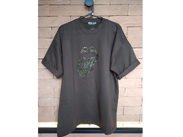 T Shirt Oversized Marrom Pedraria