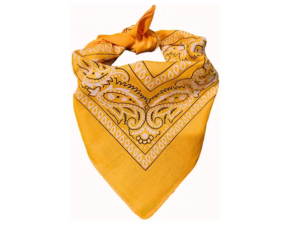 BANDANA LARANJA CLARO