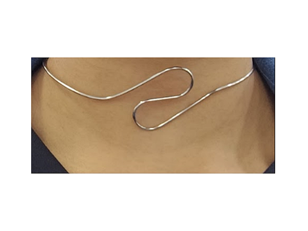 Colar Choker Prata