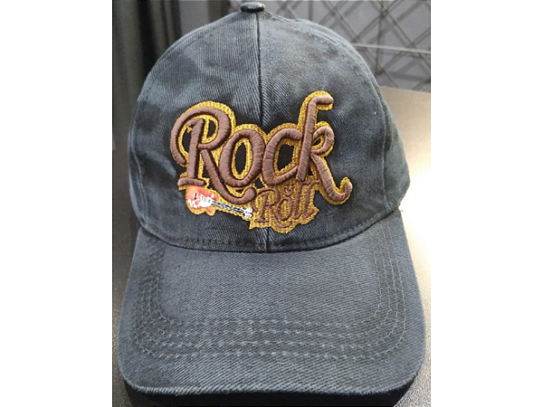 BONE ROCK N ROLL BORDADO MARROM