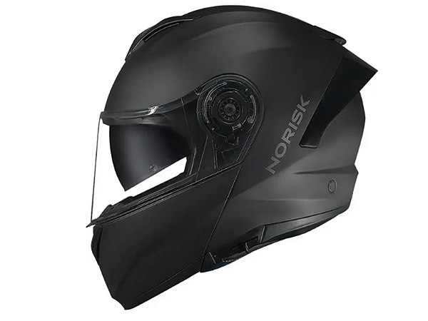 Capacete Norisk Force 2 Articulado Monocolor - Preto Fosco