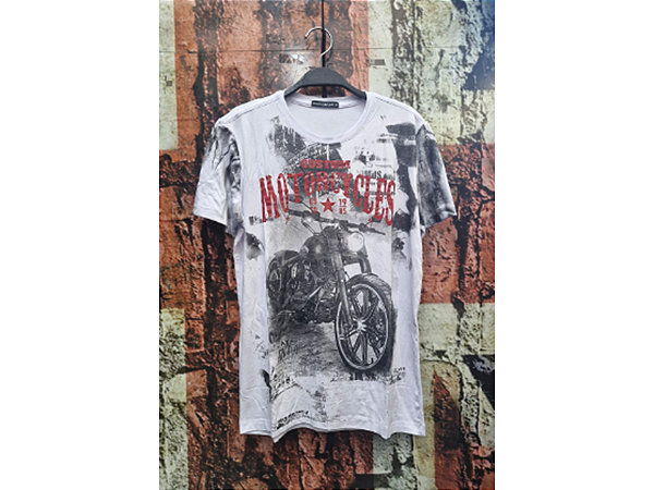 CAMISETA CUSTOM MOTORCYCLE BRANCA