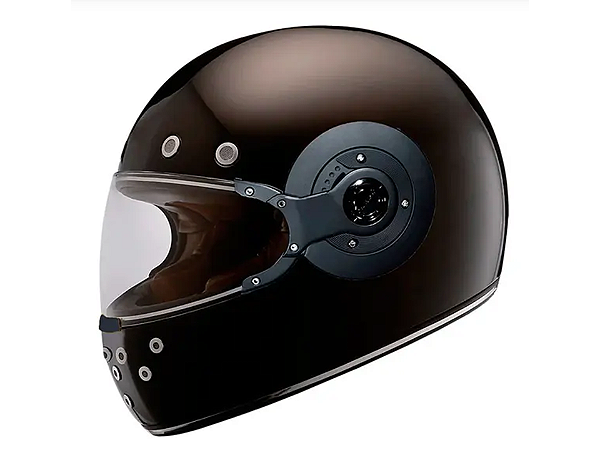Capacete SMK Retrô MA220M Preto Fosco
