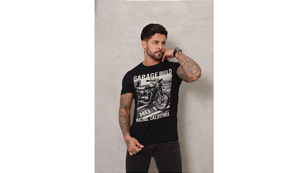 Camiseta Garage Build Preta