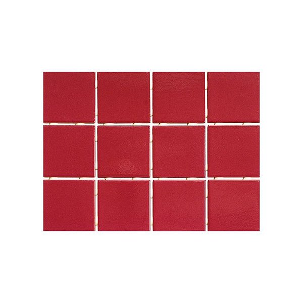 1400 Ceramica Strufaldi Iberica Vermelho Forte 10X10 cm cx1,95m
