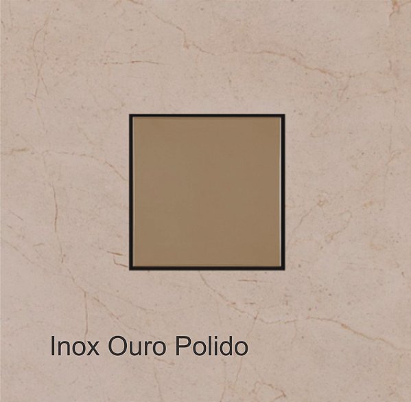 RVIS1013 Ralo Quattro Mini Vistta Ouro Polido 10x10 cm