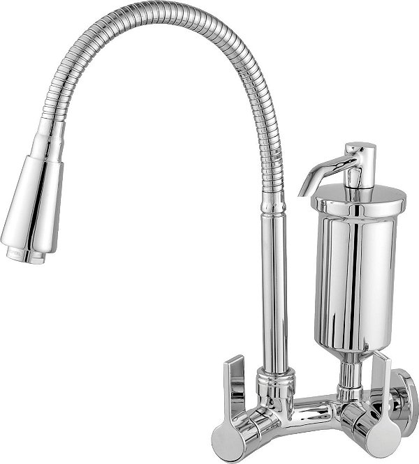 Torneira Gourmet Cozinha Giro Parede Filtro Arejador Master DN15/DN20 4176 C70